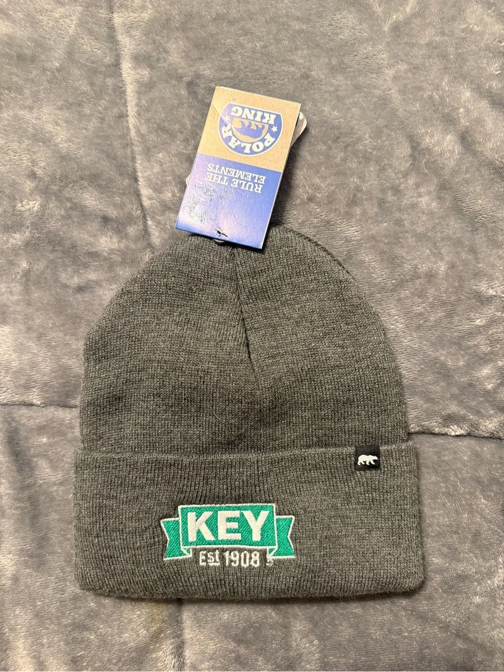 KEY Logo Gray Kids Beanie - Brand